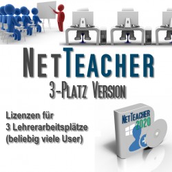 NetTeacher 2020 3-Platz-Version  (5000 User)
